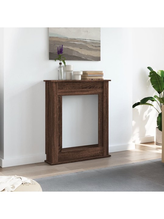 Krbová obestavba hnědý dub 75 x 20 x 87,5 cm kompozitní dřevo
