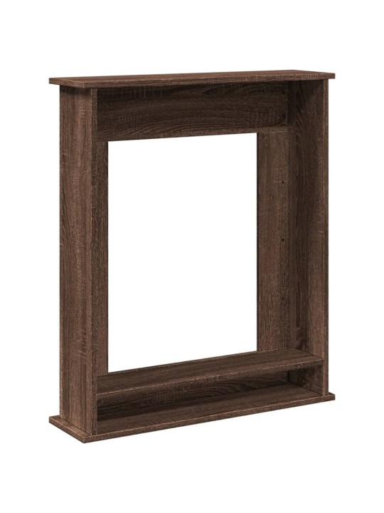 Krbová obestavba hnědý dub 75 x 20 x 87,5 cm kompozitní dřevo