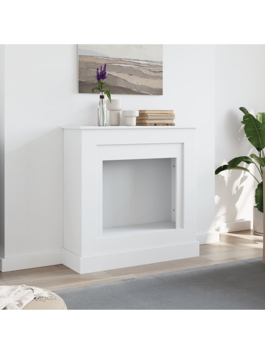 Krbová obestavba bílá 90 x 30 x 90 cm kompozitní dřevo