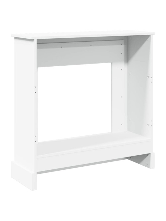 Krbová obestavba bílá 90 x 30 x 90 cm kompozitní dřevo