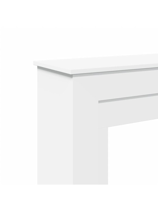 Krbová obestavba bílá 90 x 30 x 90 cm kompozitní dřevo