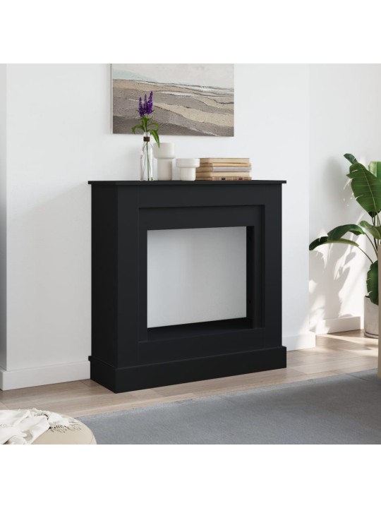 Krbová obestavba černá 90 x 30 x 90 cm kompozitní dřevo