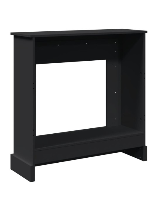 Krbová obestavba černá 90 x 30 x 90 cm kompozitní dřevo