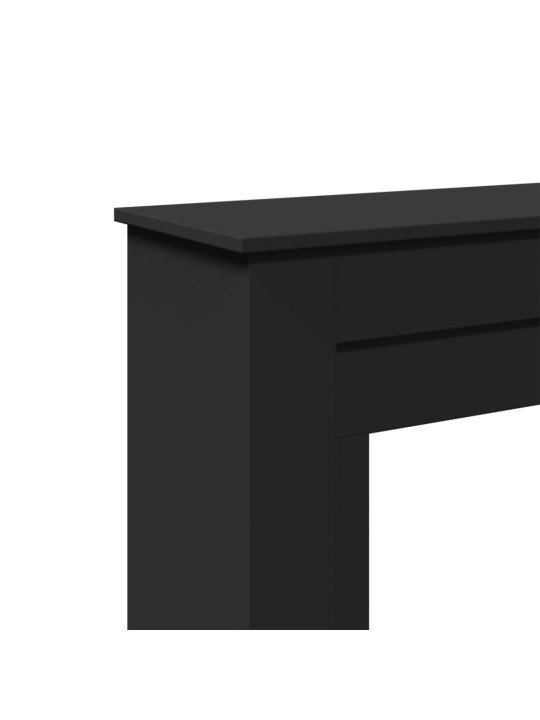 Krbová obestavba černá 90 x 30 x 90 cm kompozitní dřevo