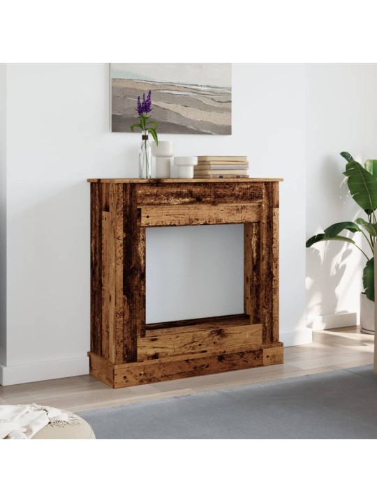 Krbová obestavba old wood 90 x 30 x 90 cm kompozitní dřevo
