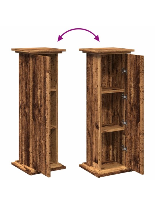 Výstavní stojan s úložným prostorem old wood 31x30x90 cm