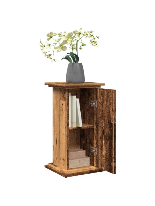 Stojan na monitor s úložným prostorem old wood 31x30x60 cm