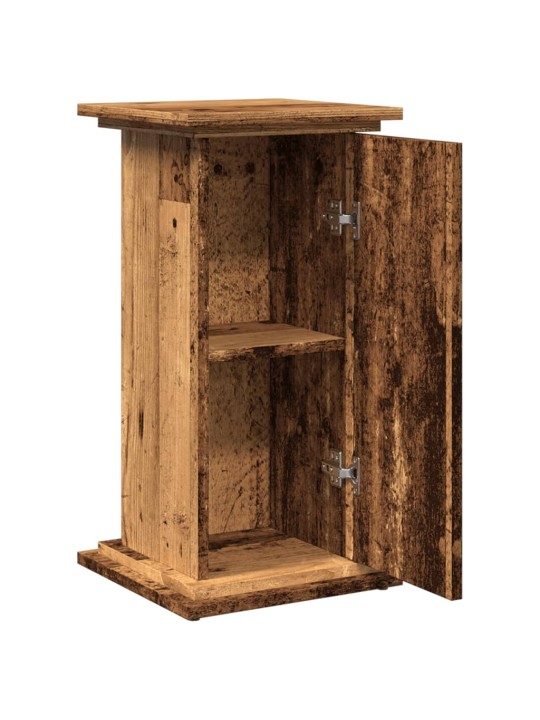Stojan na monitor s úložným prostorem old wood 31x30x60 cm