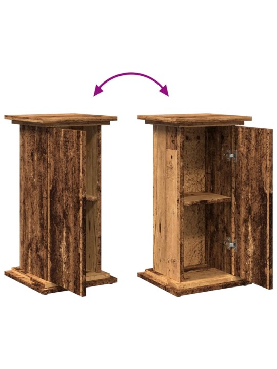 Stojan na monitor s úložným prostorem old wood 31x30x60 cm