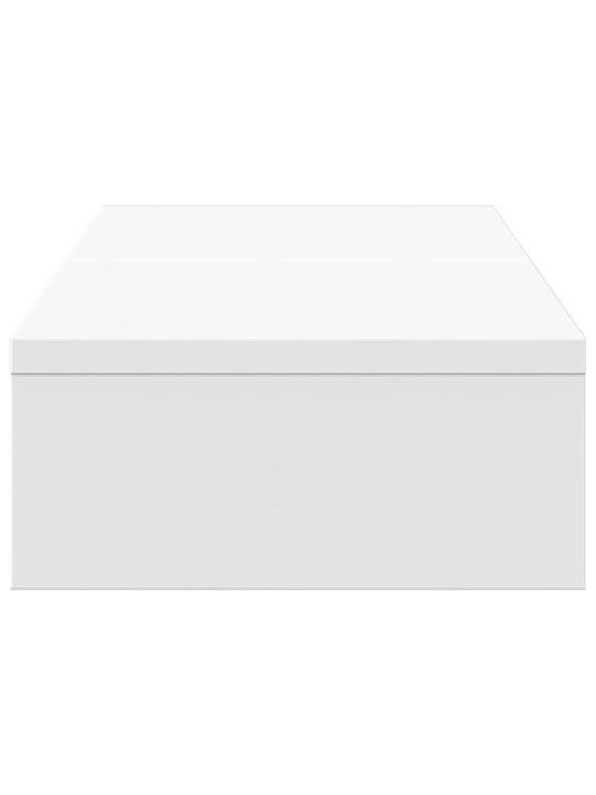 Stojan na monitor bílý 60 x 24 x 10,5 cm kompozitní dřevo