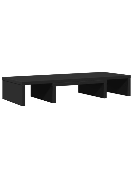 Stojan na monitor černý 60 x 24 x 10,5 cm kompozitní dřevo