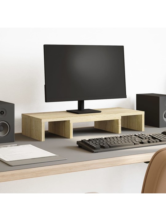 Stojan na monitor dub sonoma 60 x 24 x 10,5 cm kompozitní dřevo