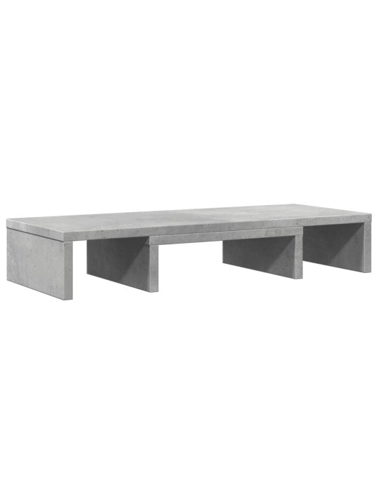 Stojan na monitor betonově šedý 60x24x10,5 cm kompozitní dřevo