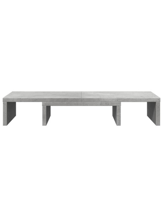 Stojan na monitor betonově šedý 60x24x10,5 cm kompozitní dřevo
