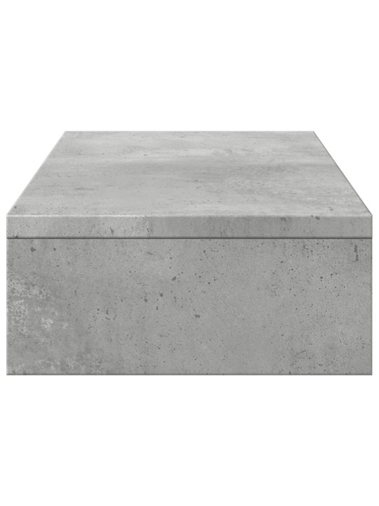 Stojan na monitor betonově šedý 60x24x10,5 cm kompozitní dřevo