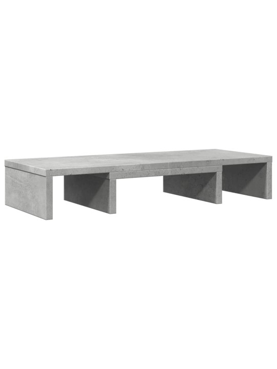 Stojan na monitor betonově šedý 60x24x10,5 cm kompozitní dřevo