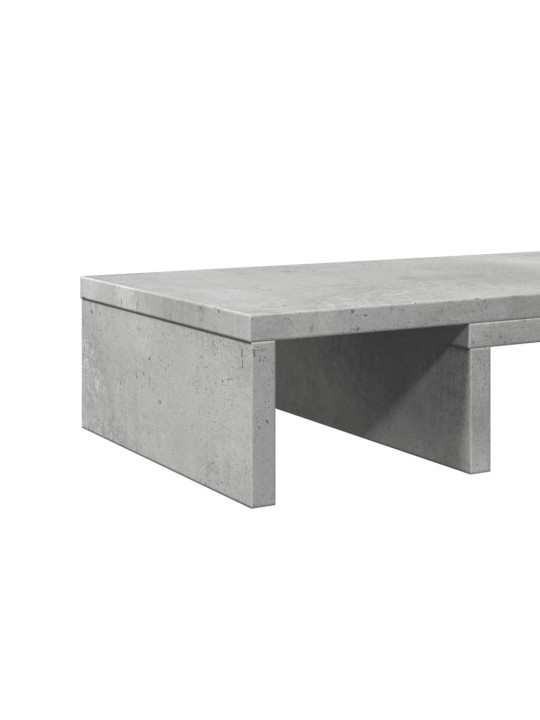 Stojan na monitor betonově šedý 60x24x10,5 cm kompozitní dřevo