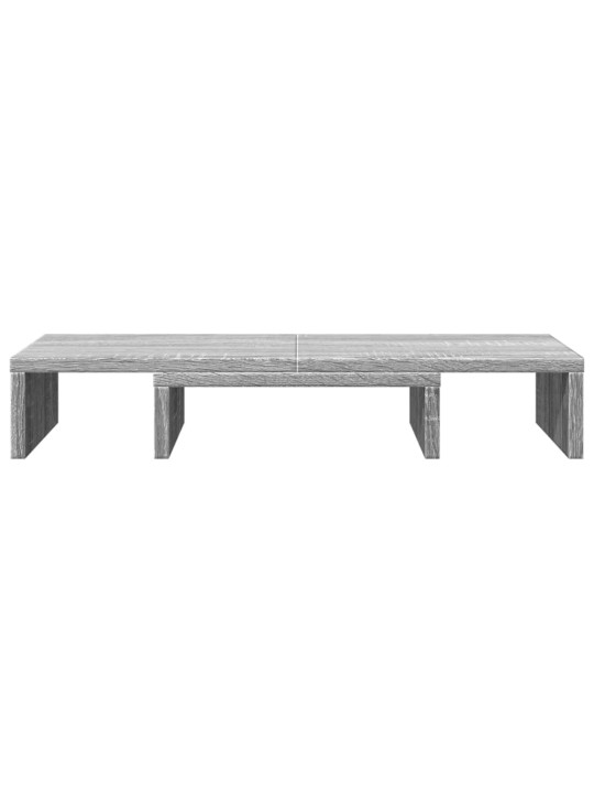 Stojan na monitor šedý sonoma 60x24x10,5 cm kompozitní dřevo