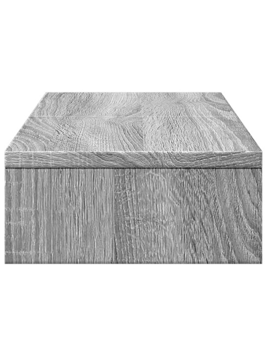 Stojan na monitor šedý sonoma 60x24x10,5 cm kompozitní dřevo