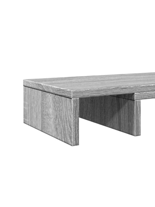 Stojan na monitor šedý sonoma 60x24x10,5 cm kompozitní dřevo