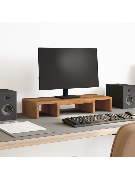 Stojan na monitor dub artisan 60x24x10,5 cm kompozitní dřevo