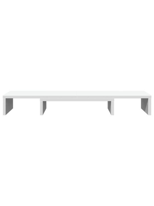 Stojan na monitor bílý 80 x 24 x 10,5 cm kompozitní dřevo
