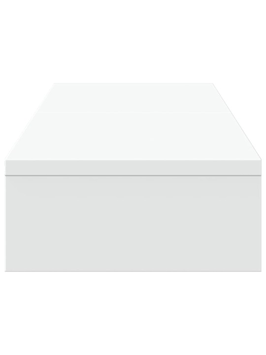 Stojan na monitor bílý 80 x 24 x 10,5 cm kompozitní dřevo