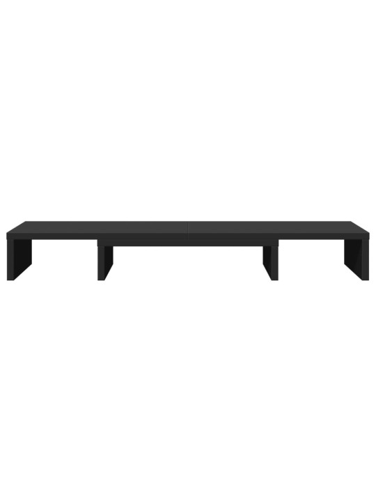 Stojan na monitor černý 80 x 24 x 10,5 cm kompozitní dřevo