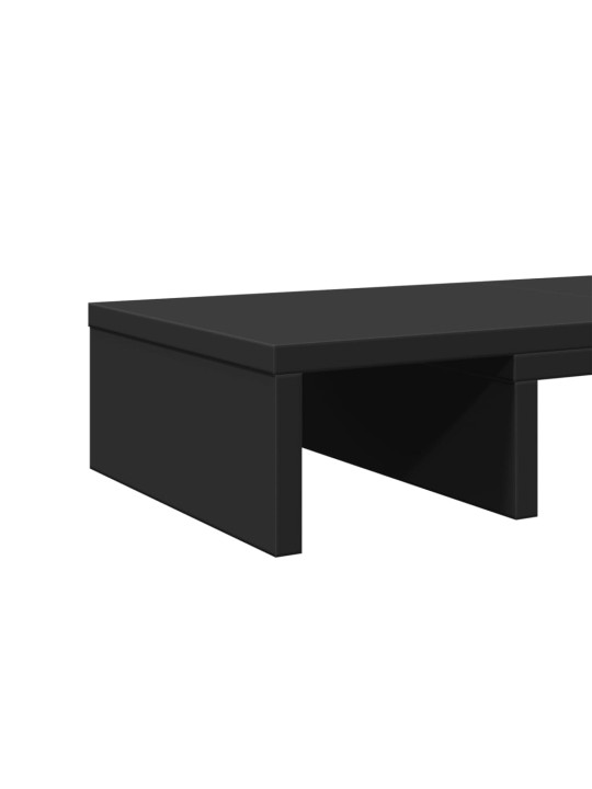 Stojan na monitor černý 80 x 24 x 10,5 cm kompozitní dřevo