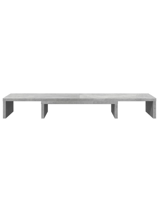 Stojan na monitor betonově šedý 80x24x10,5 cm kompozitní dřevo