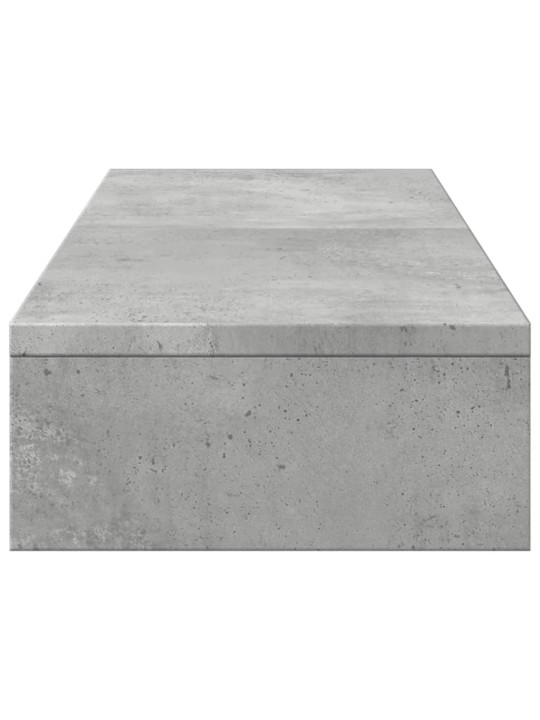 Stojan na monitor betonově šedý 80x24x10,5 cm kompozitní dřevo
