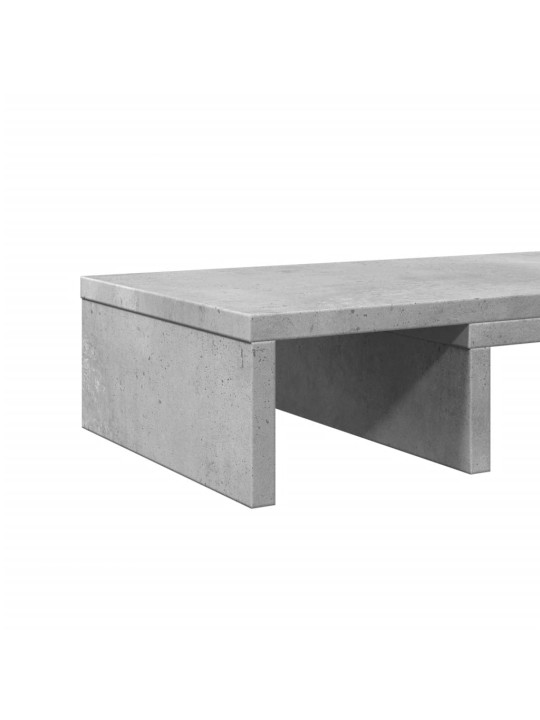 Stojan na monitor betonově šedý 80x24x10,5 cm kompozitní dřevo