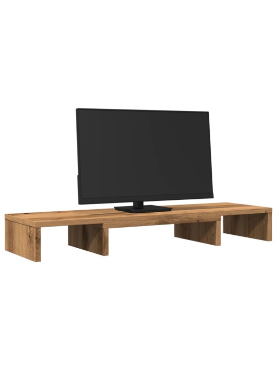 Stojan na monitor dub artisan 80x24x10,5 cm kompozitní dřevo