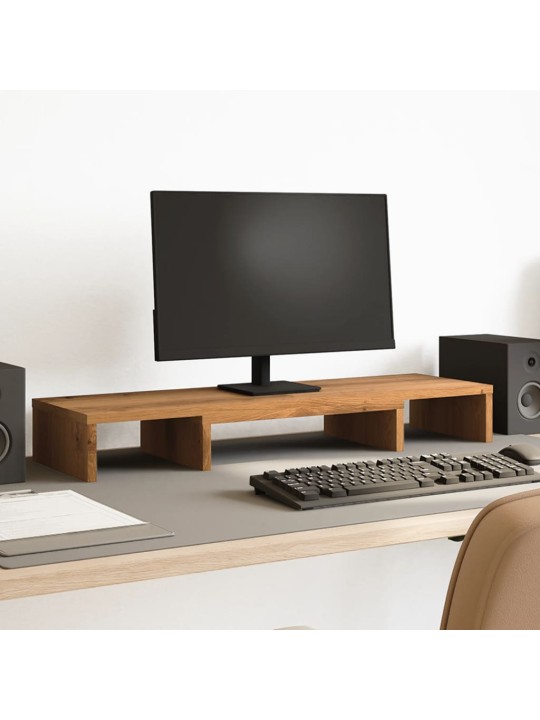 Stojan na monitor dub artisan 80x24x10,5 cm kompozitní dřevo