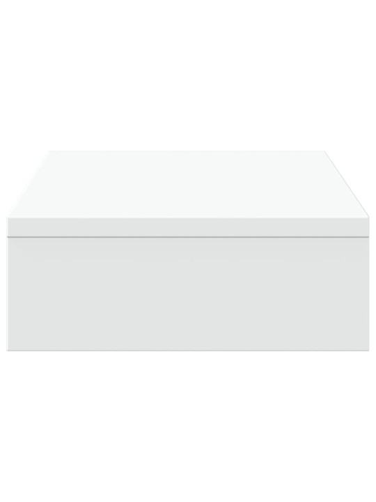 Stojan na monitor bílý 50 x 27 x 10 cm kompozitní dřevo