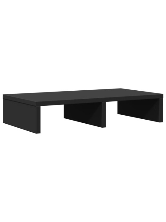 Stojan na monitor černý 50 x 27 x 10 cm kompozitní dřevo
