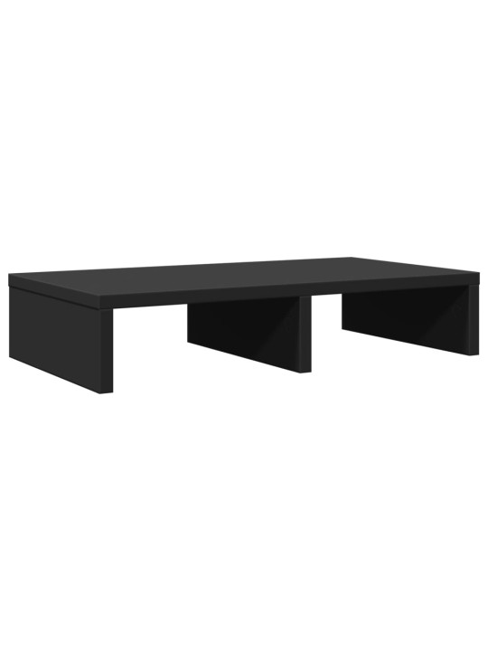 Stojan na monitor černý 50 x 27 x 10 cm kompozitní dřevo