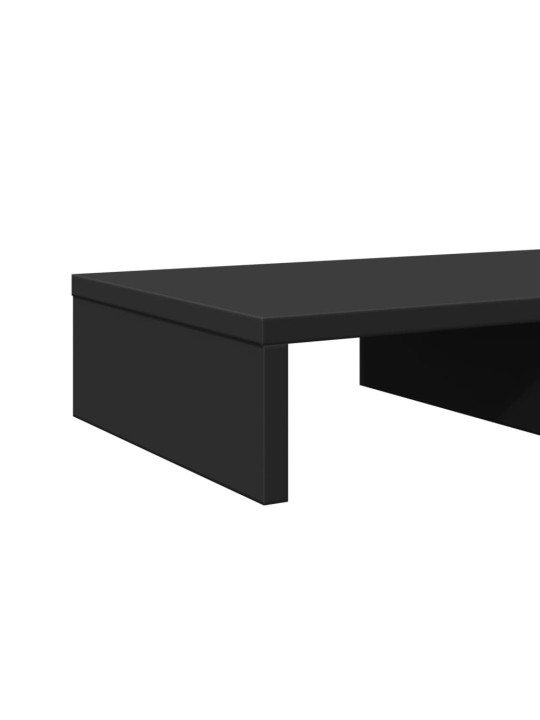 Stojan na monitor černý 50 x 27 x 10 cm kompozitní dřevo