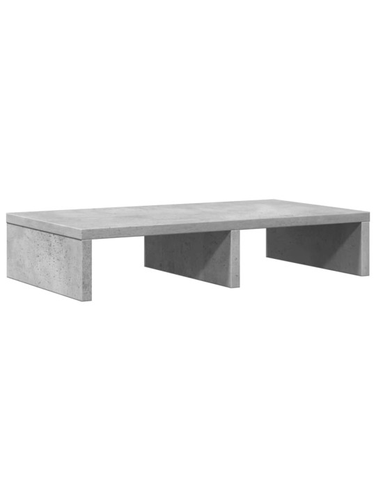 Stojan na monitor betonově šedý 50x27x10 cm kompozitní dřevo