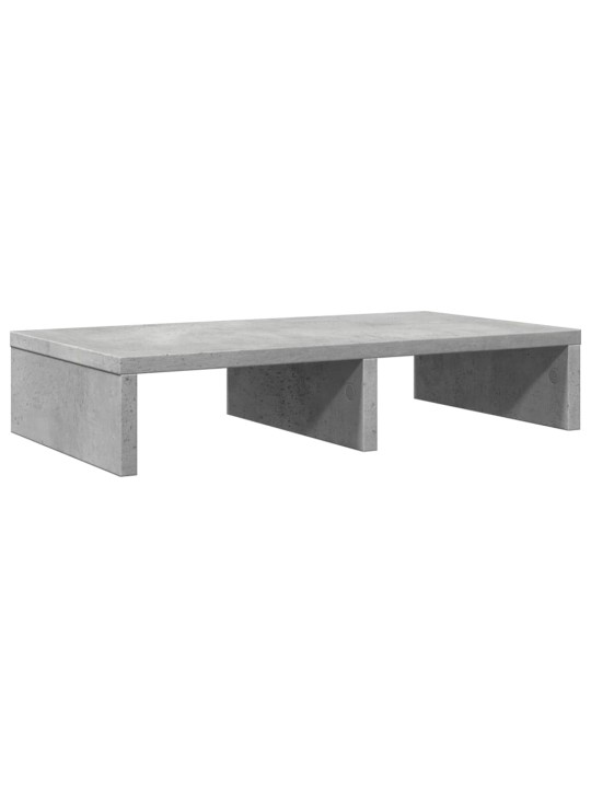 Stojan na monitor betonově šedý 50x27x10 cm kompozitní dřevo