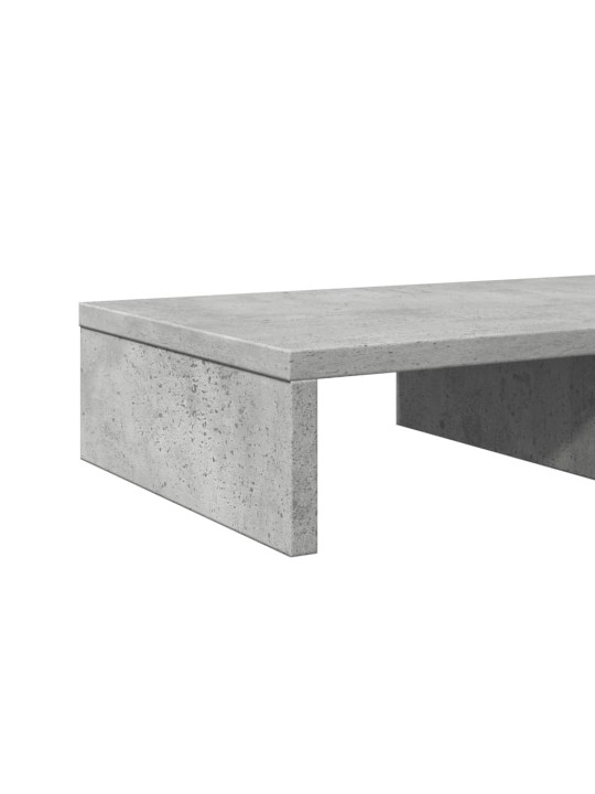 Stojan na monitor betonově šedý 50x27x10 cm kompozitní dřevo