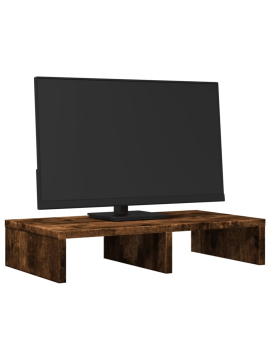 Stojan na monitor kouřový dub 50 x 27 x 10 cm kompozitní dřevo