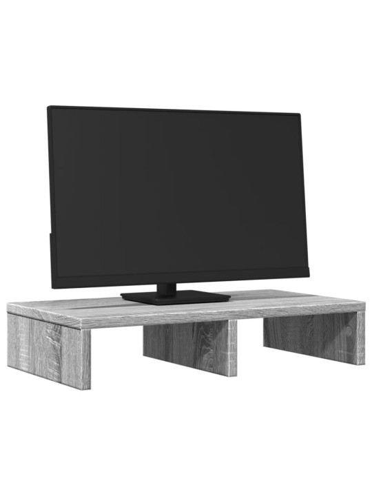 Stojan na monitor šedý sonoma 50 x 27 x 10 cm kompozitní dřevo
