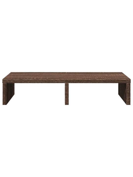 Stojan na monitor hnědý dub 50 x 27 x 10 cm kompozitní dřevo