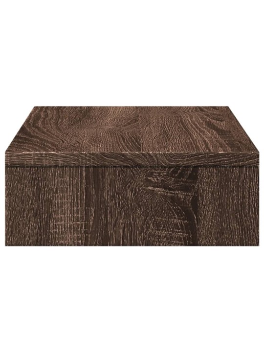 Stojan na monitor hnědý dub 50 x 27 x 10 cm kompozitní dřevo