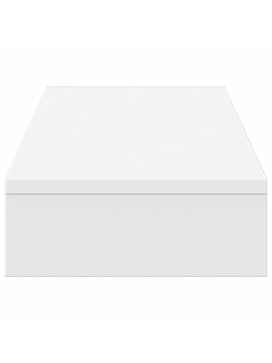 Stojan na monitor bílý 100 x 27 x 10 cm kompozitní dřevo