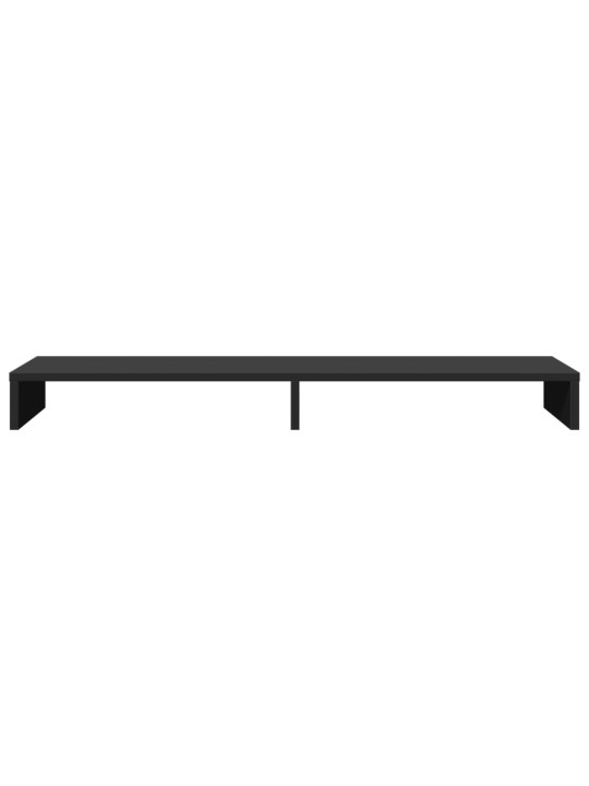 Stojan na monitor černý 100 x 27 x 10 cm kompozitní dřevo