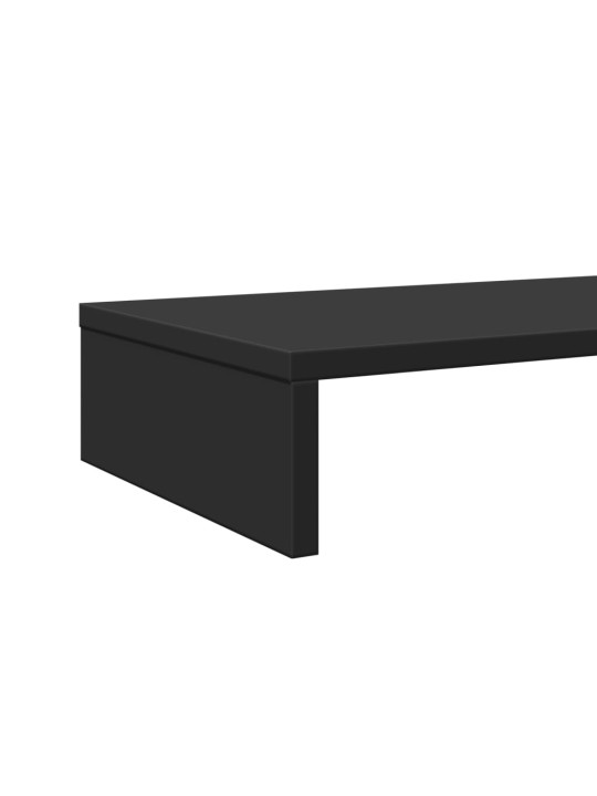Stojan na monitor černý 100 x 27 x 10 cm kompozitní dřevo