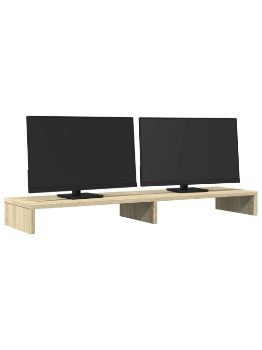 Stojan na monitor dub sonoma 100 x 27 x 10 cm kompozitní dřevo