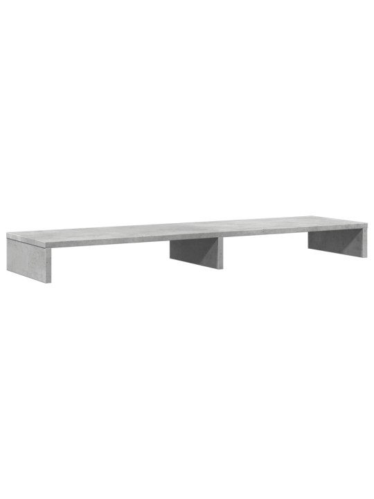 Stojan na monitor betonově šedý 100x27x10 cm kompozitní dřevo